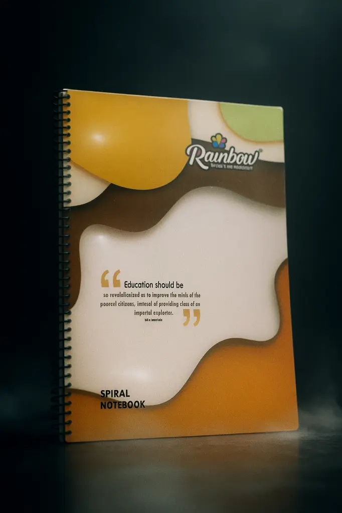 Rainbow A4 Size Spiral Notebook(400 Pages) 