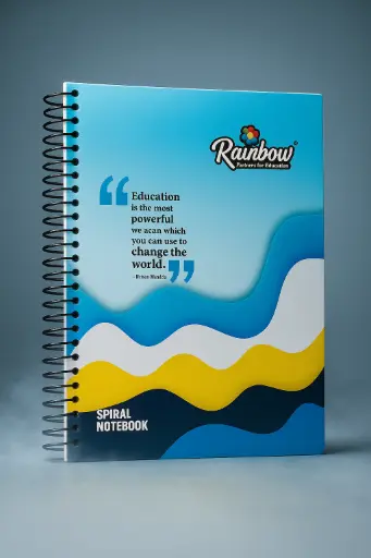 Rainbow A4 Size Spiral Notebook(300 Pages) 