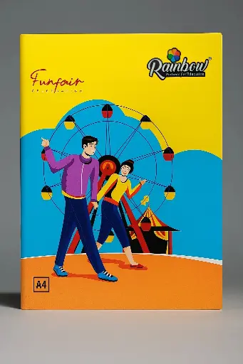 Rainbow A4 Soft Notebook (72 Pages) 