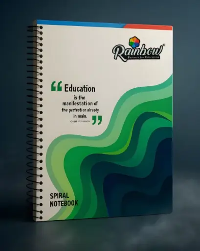 Rainbow A4 Size Spiral Notebook(192 Pages)